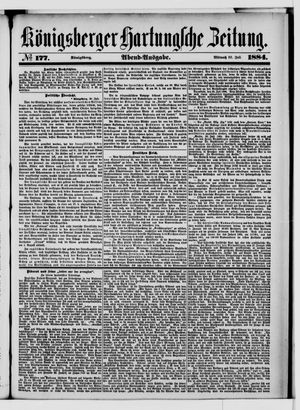 Königsberger Hartungsche Zeitung on Jul 30, 1884