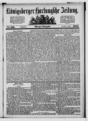 Königsberger Hartungsche Zeitung vom 02.08.1884