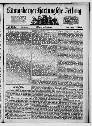 Königsberger Hartungsche Zeitung on Aug 3, 1884