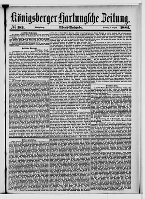 Königsberger Hartungsche Zeitung on Aug 5, 1884
