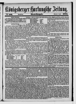 Königsberger Hartungsche Zeitung on Aug 6, 1884