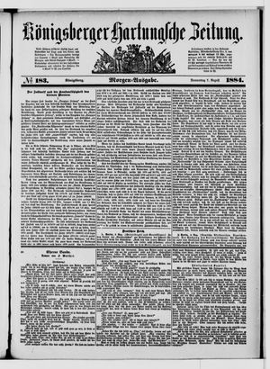 Königsberger Hartungsche Zeitung vom 07.08.1884