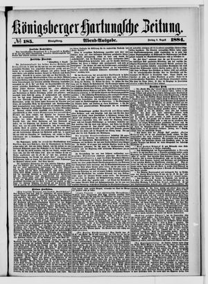 Königsberger Hartungsche Zeitung vom 08.08.1884