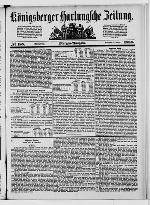 Königsberger Hartungsche Zeitung vom 09.08.1884
