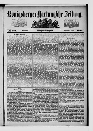 Königsberger Hartungsche Zeitung vom 04.10.1884