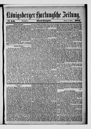 Königsberger Hartungsche Zeitung vom 13.10.1884