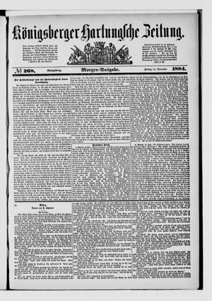 Königsberger Hartungsche Zeitung vom 14.11.1884