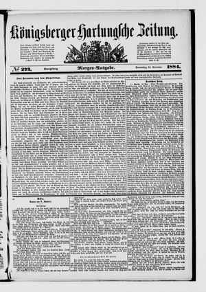 Königsberger Hartungsche Zeitung vom 20.11.1884