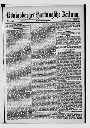 Königsberger Hartungsche Zeitung on Dec 5, 1884
