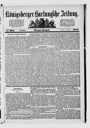 Königsberger Hartungsche Zeitung vom 14.12.1884