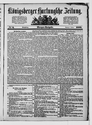 Königsberger Hartungsche Zeitung on Jan 4, 1885