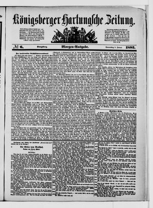 Königsberger Hartungsche Zeitung on Jan 8, 1885