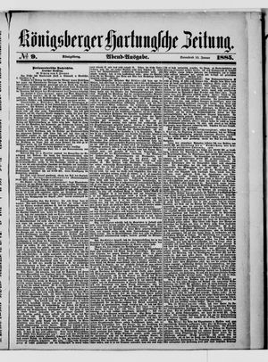 Königsberger Hartungsche Zeitung vom 10.01.1885