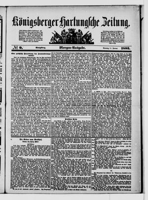 Königsberger Hartungsche Zeitung vom 11.01.1885