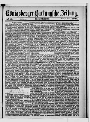 Königsberger Hartungsche Zeitung vom 19.01.1885