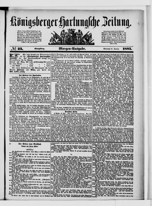 Königsberger Hartungsche Zeitung on Jan 28, 1885