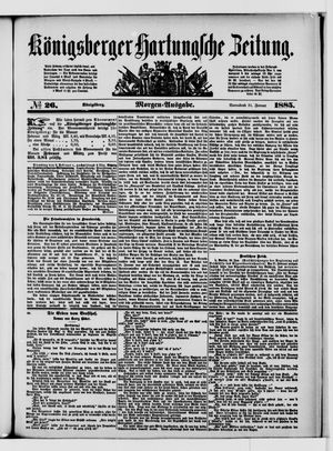 Königsberger Hartungsche Zeitung on Jan 31, 1885