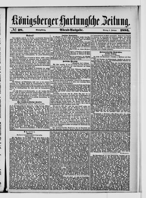Königsberger Hartungsche Zeitung on Feb 2, 1885