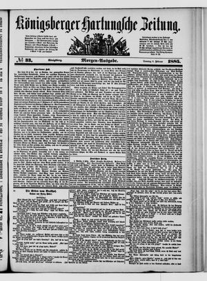 Königsberger Hartungsche Zeitung on Feb 8, 1885
