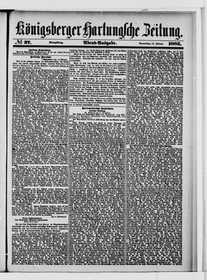 Königsberger Hartungsche Zeitung vom 12.02.1885