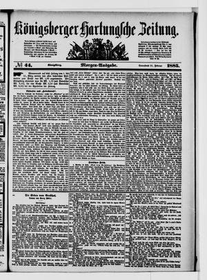 Königsberger Hartungsche Zeitung vom 21.02.1885