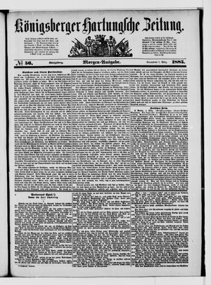 Königsberger Hartungsche Zeitung vom 07.03.1885