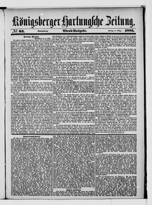 Königsberger Hartungsche Zeitung vom 13.03.1885