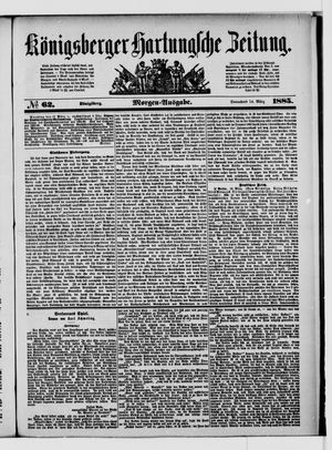 Königsberger Hartungsche Zeitung on Mar 14, 1885