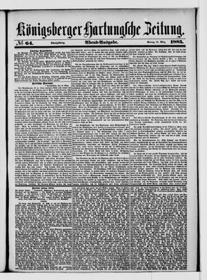 Königsberger Hartungsche Zeitung vom 16.03.1885