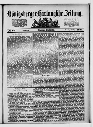 Königsberger Hartungsche Zeitung vom 19.03.1885