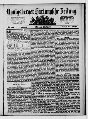 Königsberger Hartungsche Zeitung on Mar 24, 1885