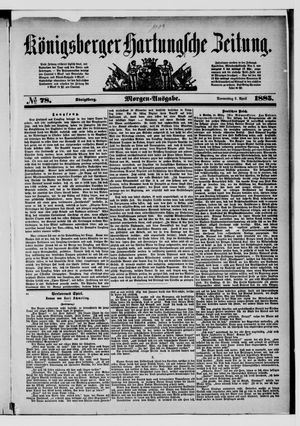 Königsberger Hartungsche Zeitung vom 02.04.1885