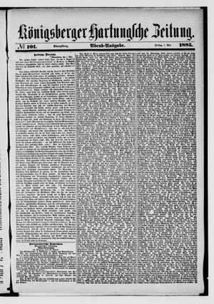 Königsberger Hartungsche Zeitung vom 01.05.1885