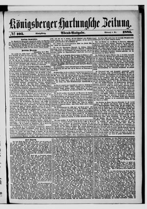 Königsberger Hartungsche Zeitung vom 06.05.1885