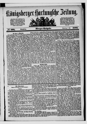 Königsberger Hartungsche Zeitung vom 07.05.1885