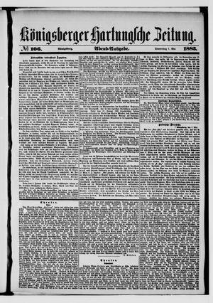 Königsberger Hartungsche Zeitung vom 07.05.1885