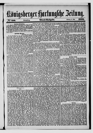 Königsberger Hartungsche Zeitung on May 12, 1885