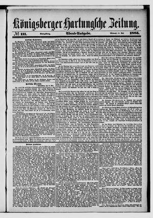 Königsberger Hartungsche Zeitung vom 13.05.1885