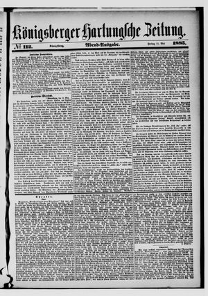 Königsberger Hartungsche Zeitung vom 15.05.1885