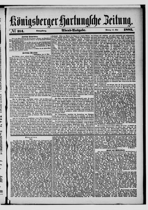 Königsberger Hartungsche Zeitung on May 18, 1885