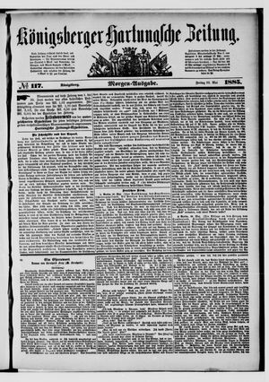 Königsberger Hartungsche Zeitung vom 22.05.1885