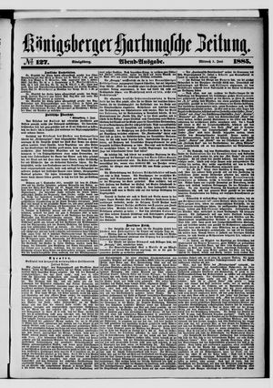 Königsberger Hartungsche Zeitung vom 03.06.1885