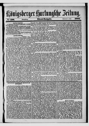 Königsberger Hartungsche Zeitung vom 06.06.1885