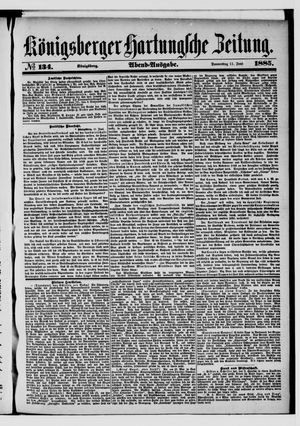 Königsberger Hartungsche Zeitung vom 11.06.1885