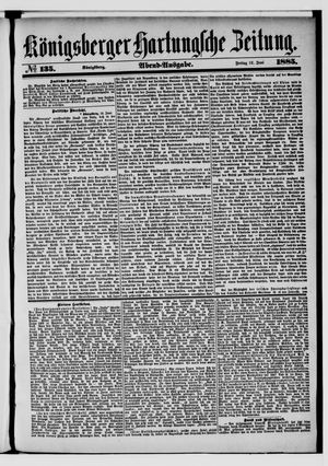 Königsberger Hartungsche Zeitung vom 12.06.1885