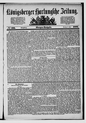 Königsberger Hartungsche Zeitung vom 14.06.1885