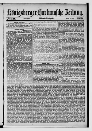 Königsberger Hartungsche Zeitung vom 19.06.1885