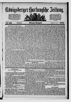 Königsberger Hartungsche Zeitung vom 20.06.1885