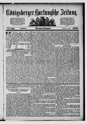 Königsberger Hartungsche Zeitung vom 24.06.1885