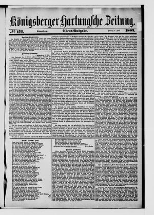 Königsberger Hartungsche Zeitung vom 03.07.1885